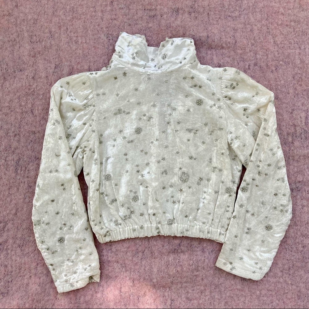 Samantha Pleet Celestial Cropped Blouse